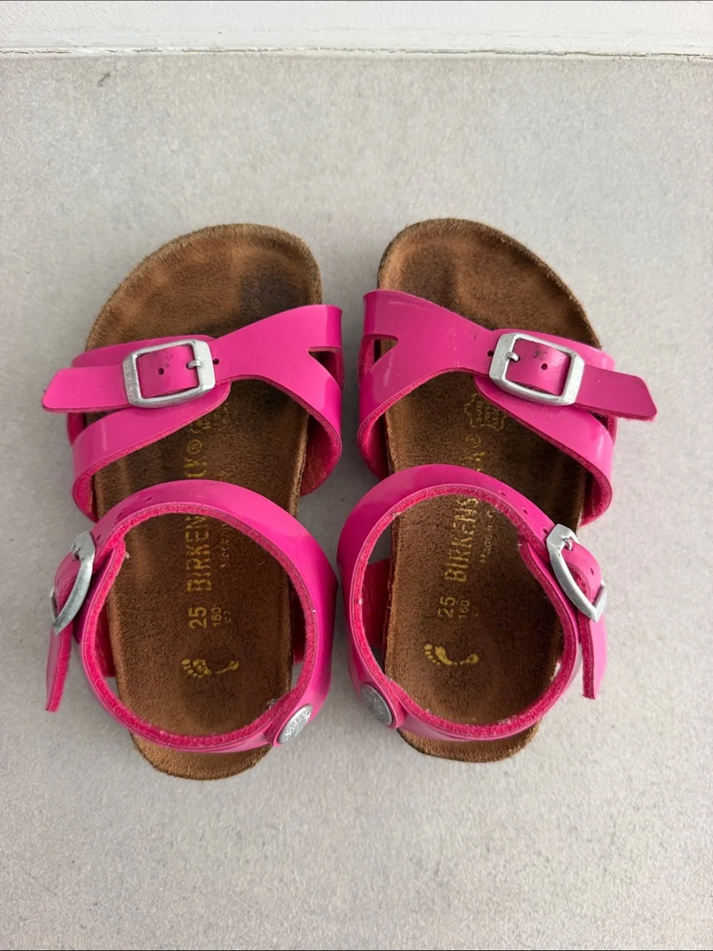 Birkenstock Kids Hot Pink Buckle Sandals